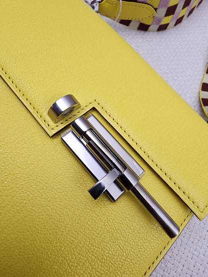 Hermes Jaune Citron Mini Verrou (PHW)