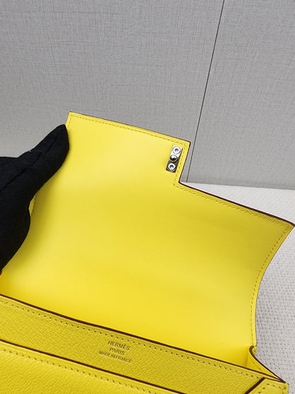 Hermes Jaune Citron Mini Verrou (PHW)