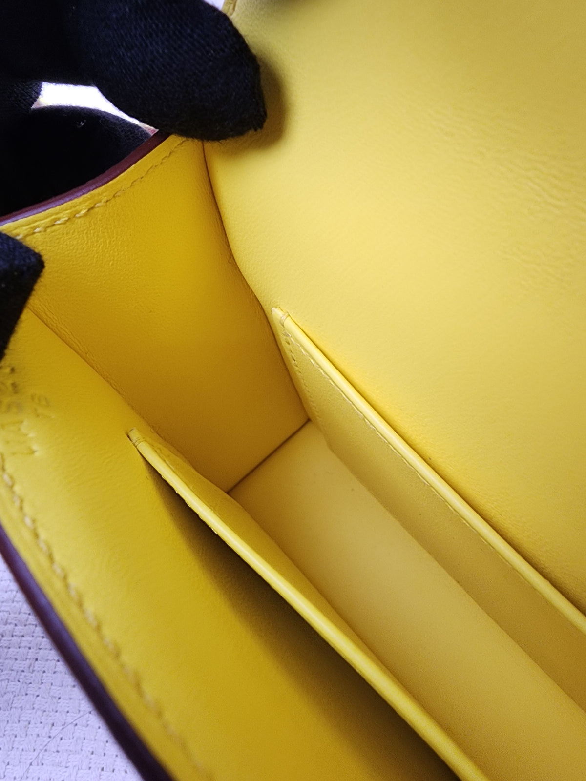 Hermes Jaune Citron Mini Verrou (PHW)