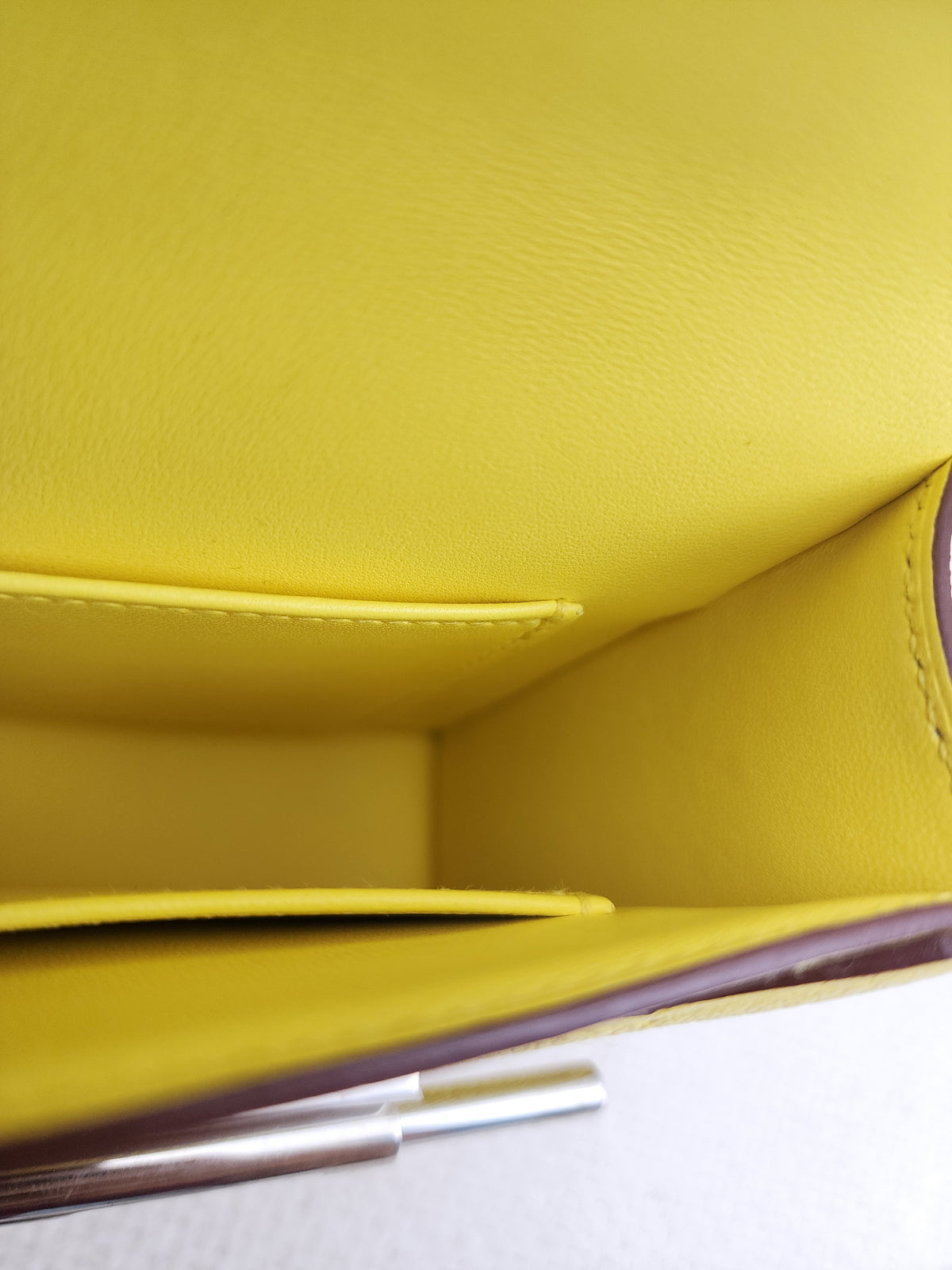 Hermes Jaune Citron Mini Verrou (PHW)