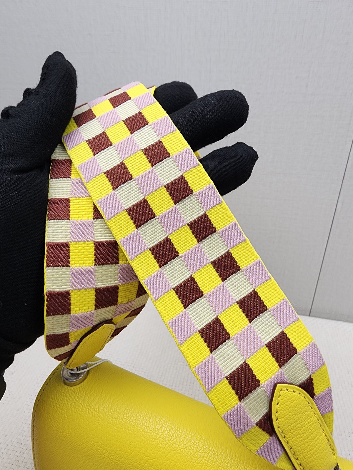 Hermes Jaune Citron Mini Verrou (PHW)
