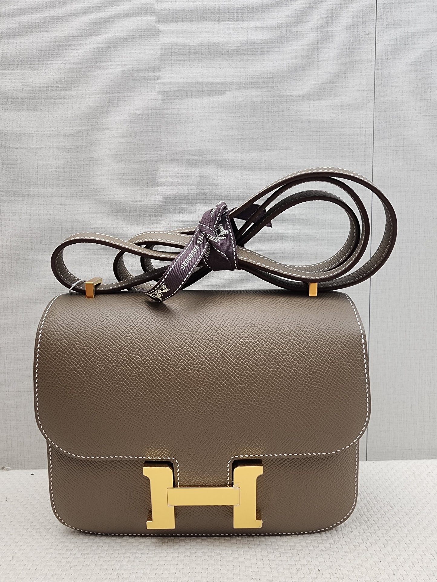 Hermes Etoupe Mini Constance (GHW)