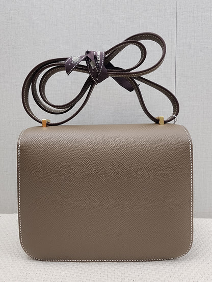 Hermes Etoupe Mini Constance (GHW)