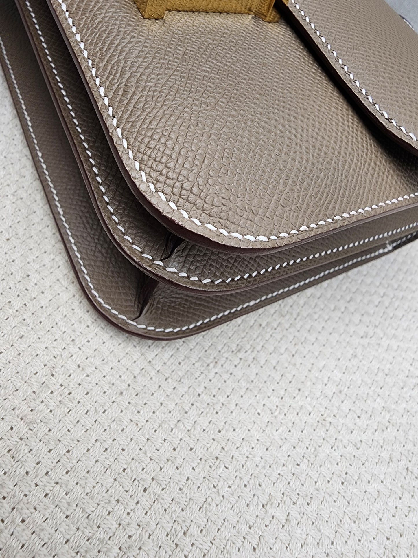 Hermes Etoupe Mini Constance (GHW)