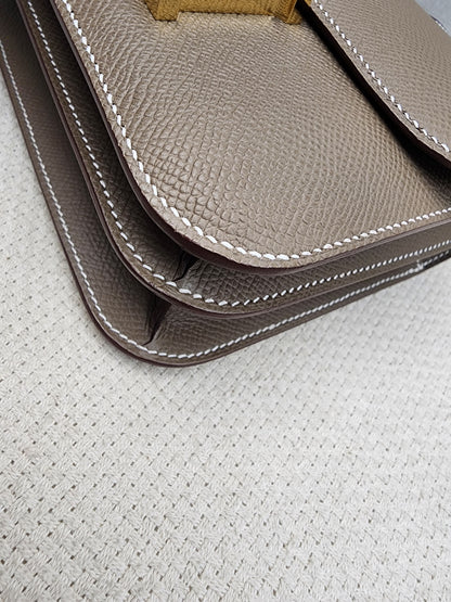 Hermes Etoupe Mini Constance (GHW)