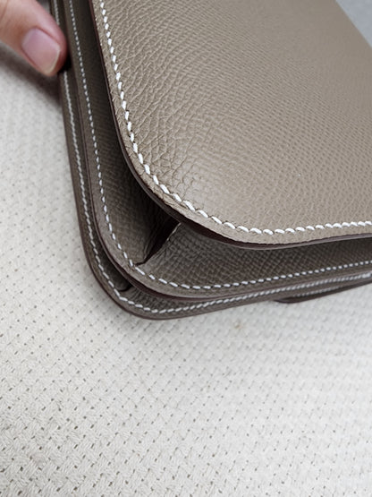 Hermes Etoupe Mini Constance (GHW)