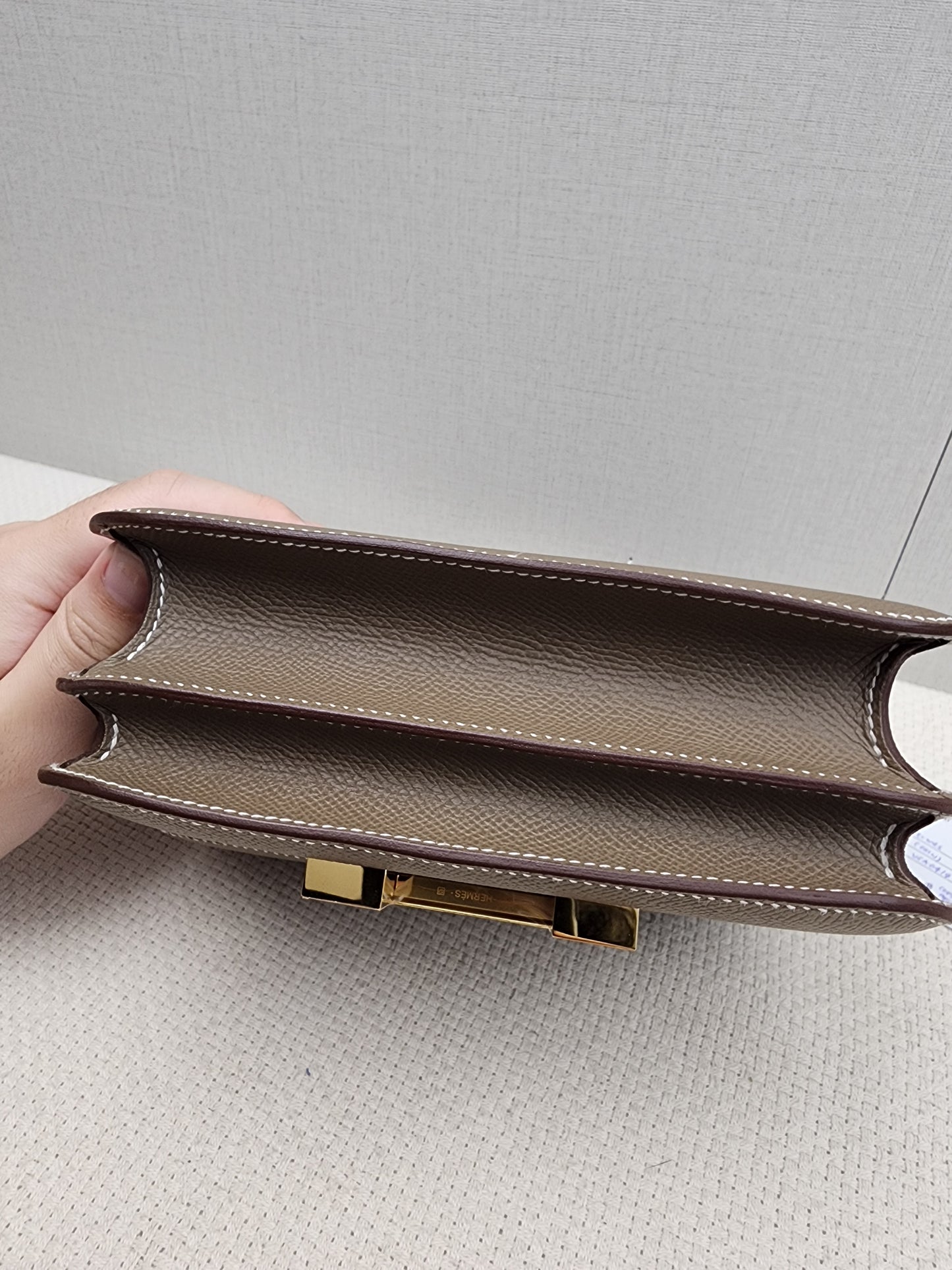 Hermes Etoupe Mini Constance (GHW)