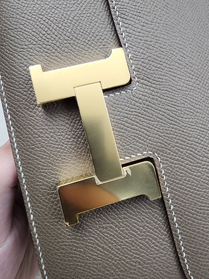 Hermes Etoupe Mini Constance (GHW)