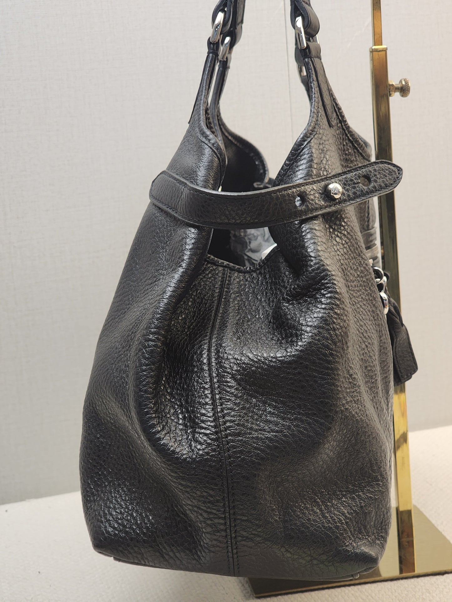 Mulbery Black Leather Somerset Tote