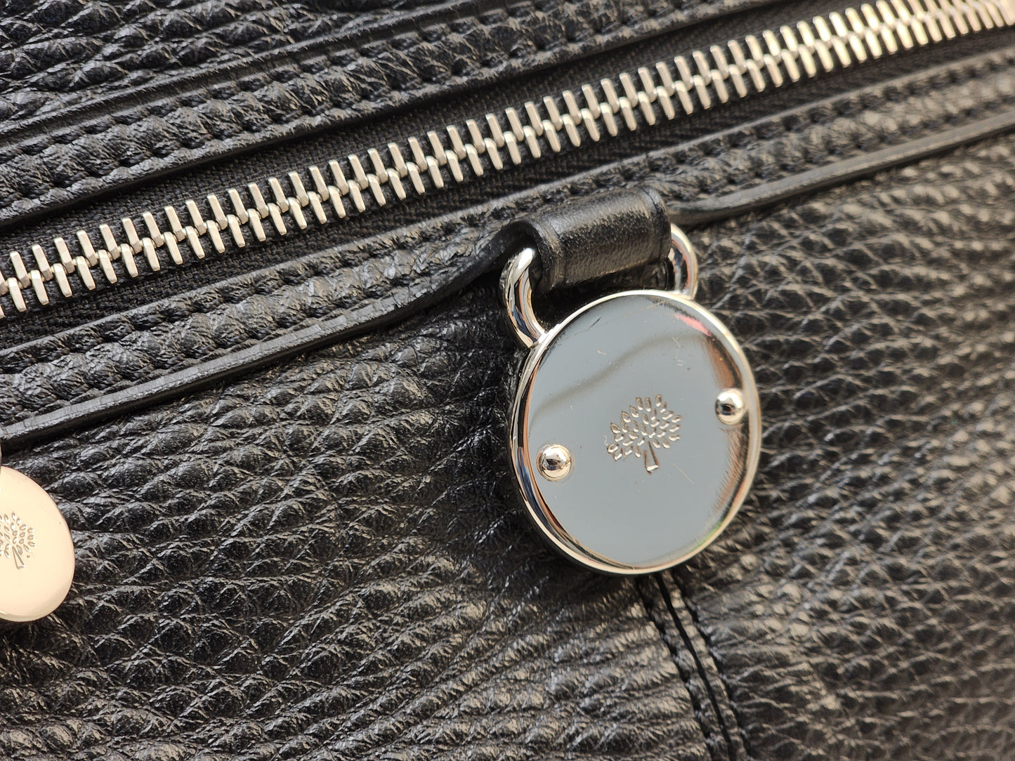 Mulbery Black Leather Somerset Tote