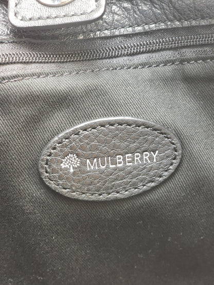Mulbery Black Leather Somerset Tote