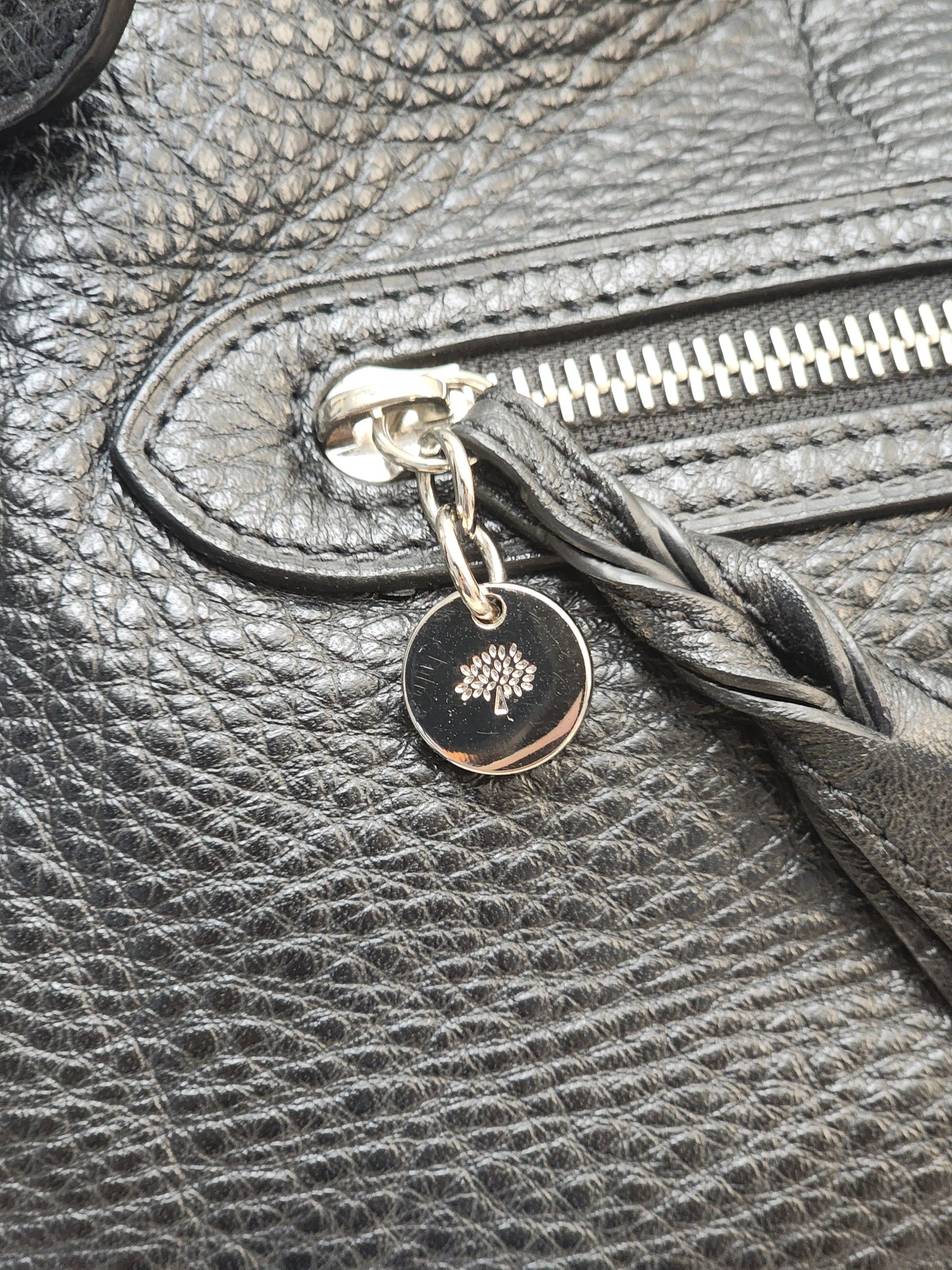 Mulbery Black Leather Somerset Tote