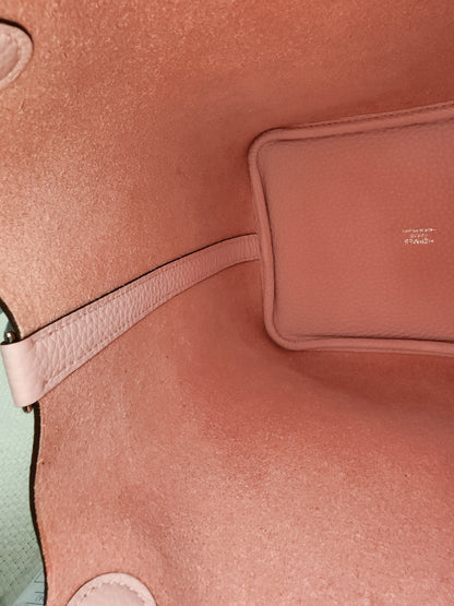 Hermes Rose Sakura Picotin 18 (PHW)