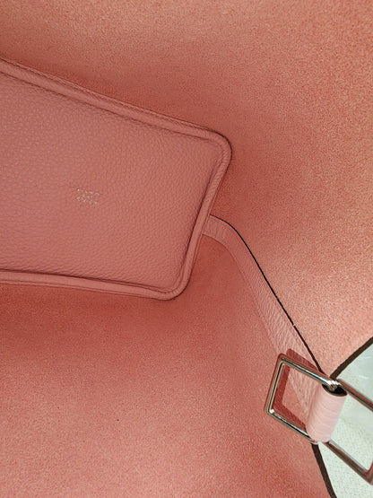 Hermes Rose Sakura Picotin 18 (PHW)