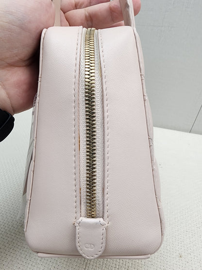 Dior Light Pink Lambskin Cannage Lily Tote (GHW)