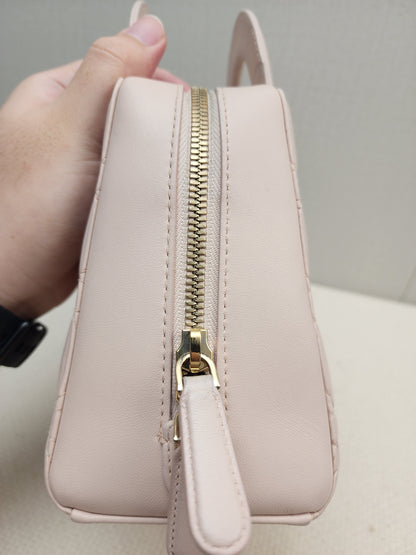 Dior Light Pink Lambskin Cannage Lily Tote (GHW)