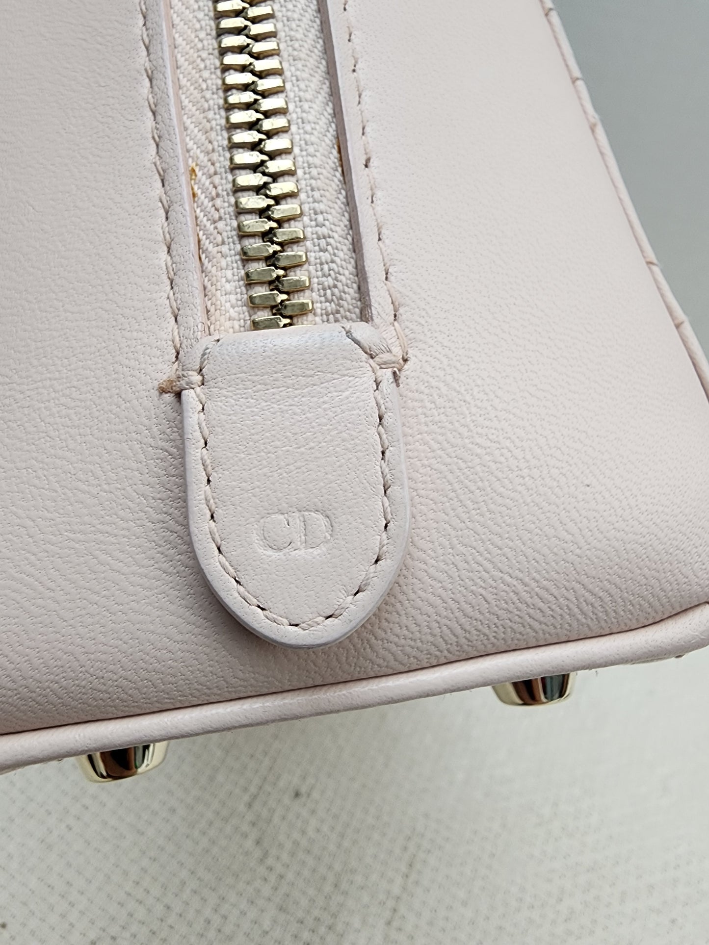 Dior Light Pink Lambskin Cannage Lily Tote (GHW)