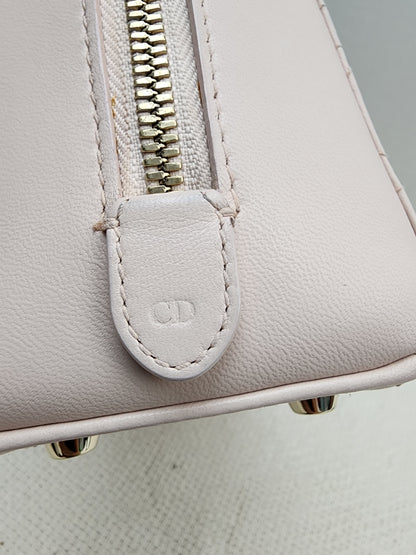 Dior Light Pink Lambskin Cannage Lily Tote (GHW)