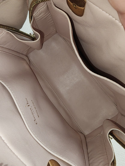 Dior Light Pink Lambskin Cannage Lily Tote (GHW)