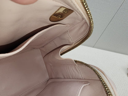Dior Light Pink Lambskin Cannage Lily Tote (GHW)