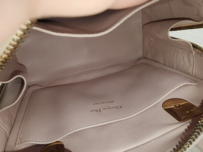 Dior Light Pink Lambskin Cannage Lily Tote (GHW)
