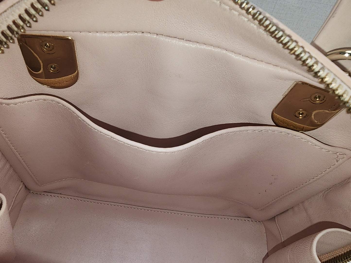 Dior Light Pink Lambskin Cannage Lily Tote (GHW)