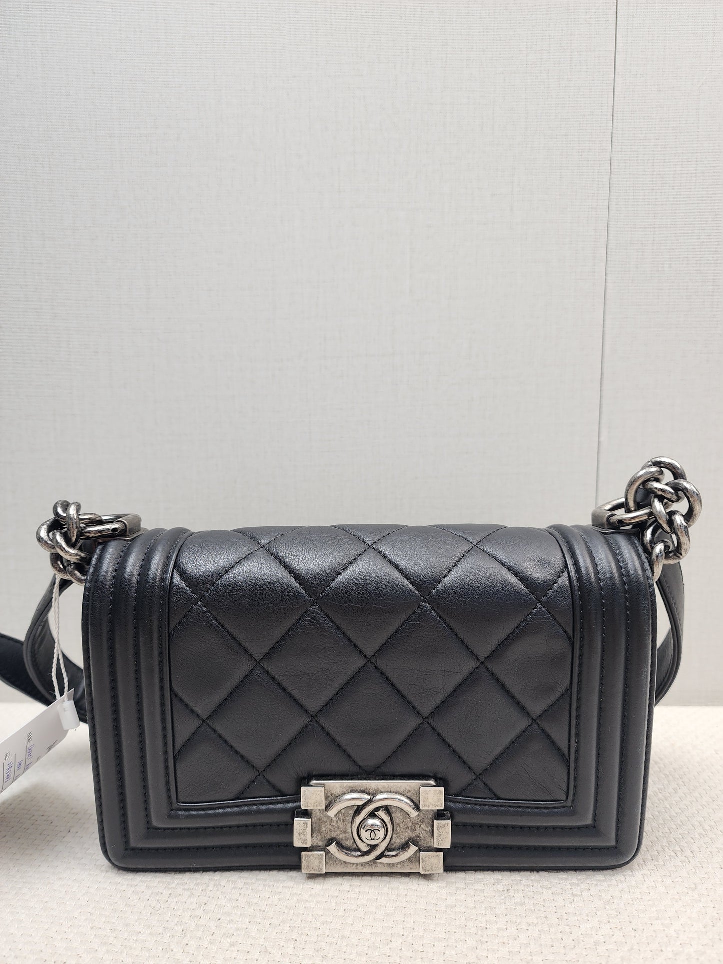 Chanel Black Lambskin Small Boy (RHW)