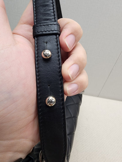 Chanel Black Lambskin Small Boy (RHW)
