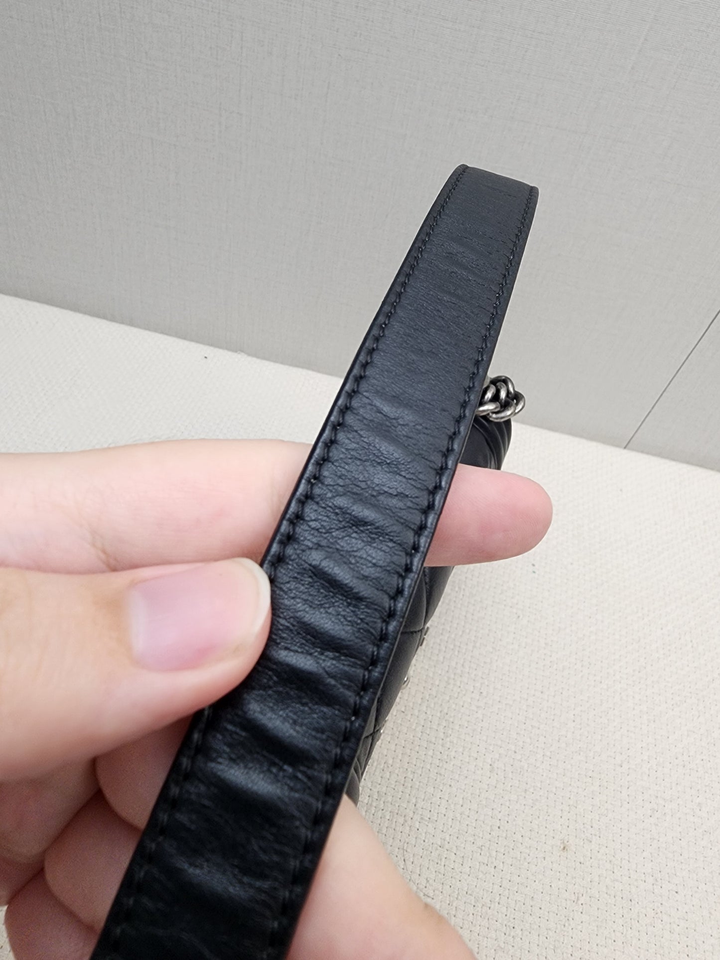 Chanel Black Lambskin Small Boy (RHW)
