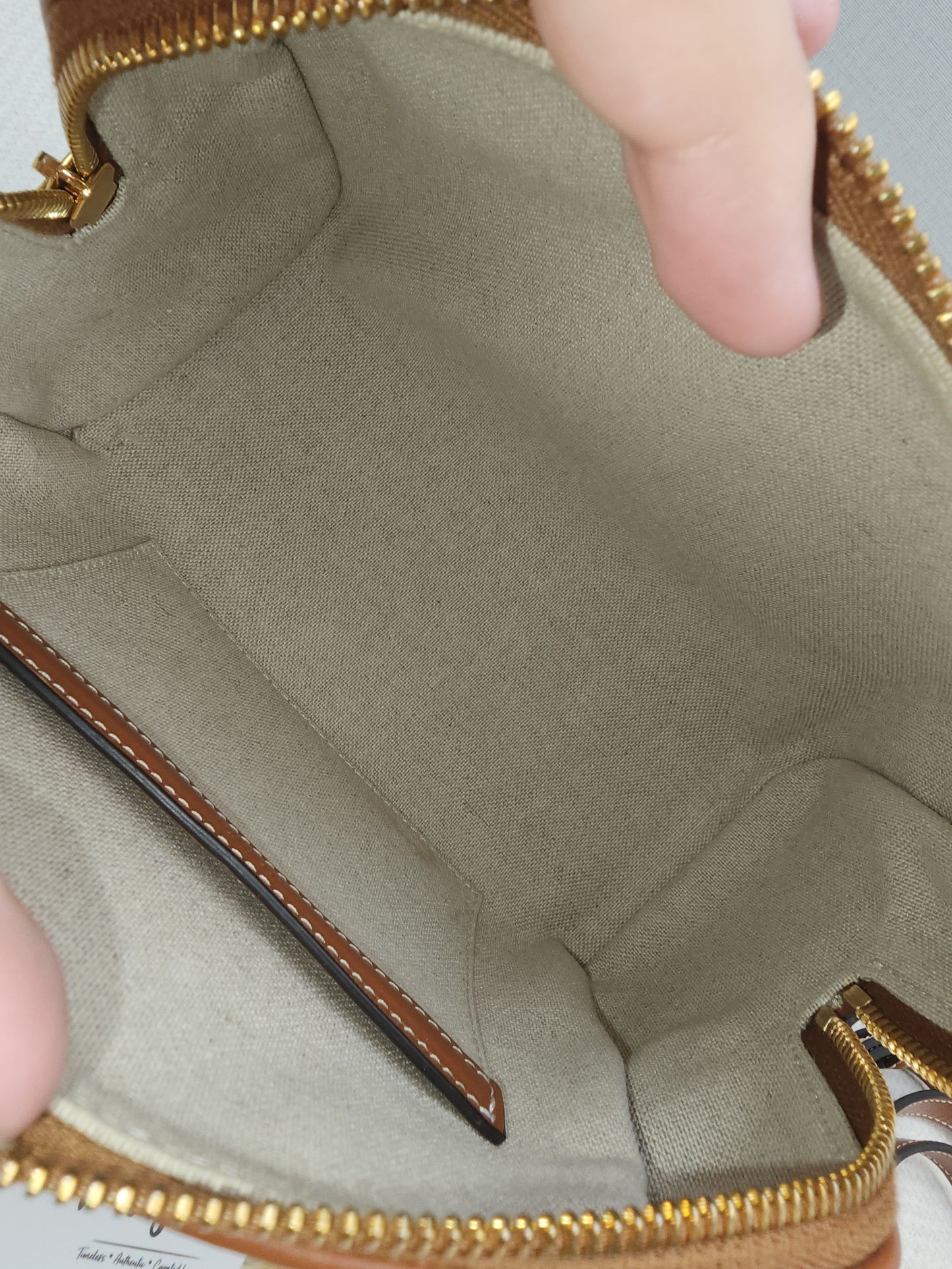 Celine Naturel Canvas Small Boston Bag