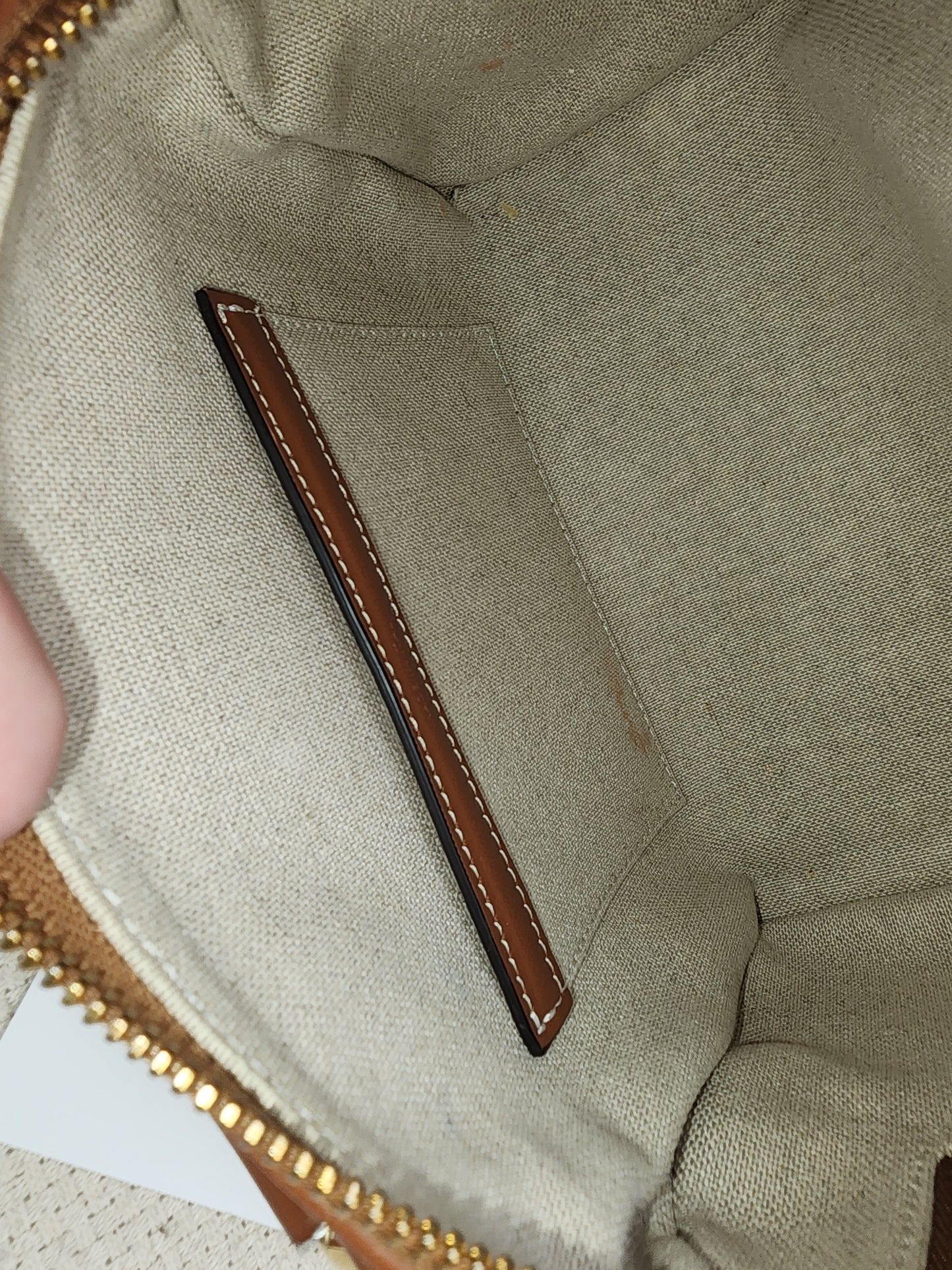 Celine Naturel Canvas Small Boston Bag
