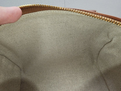 Celine Naturel Canvas Small Boston Bag
