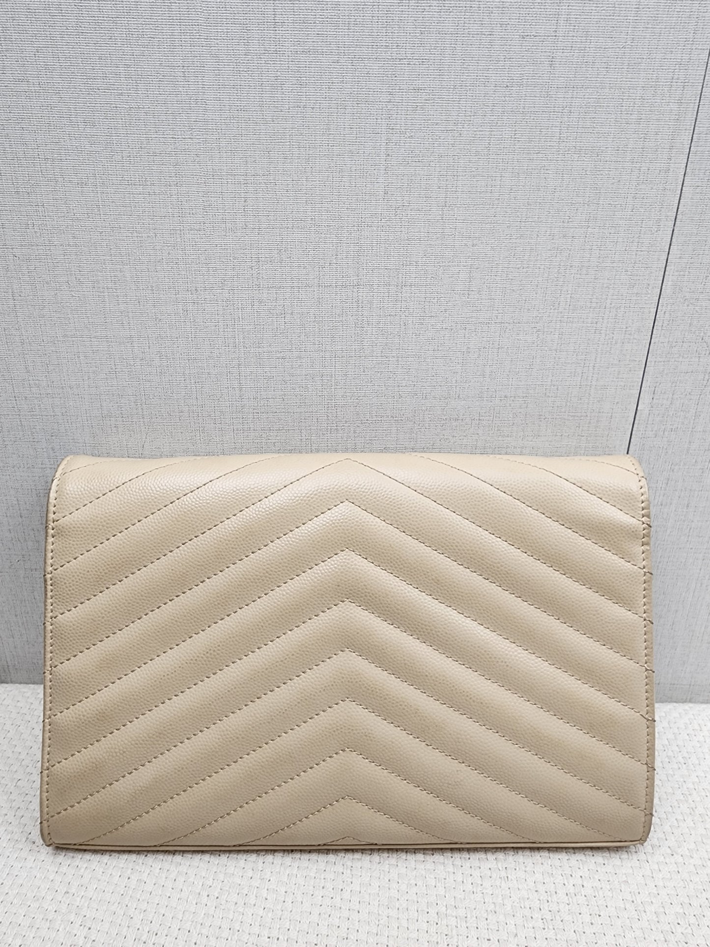 YSL Beige Envelope WOC (GHW)