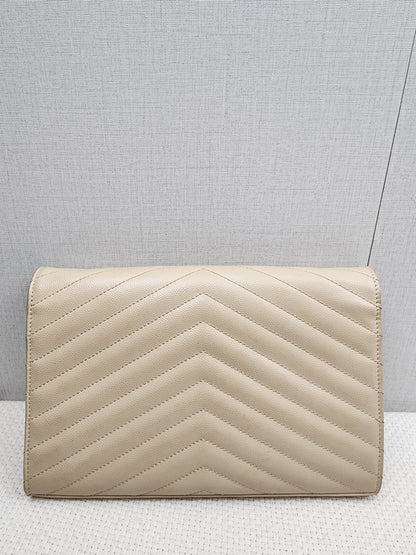 YSL Beige Envelope WOC (GHW)