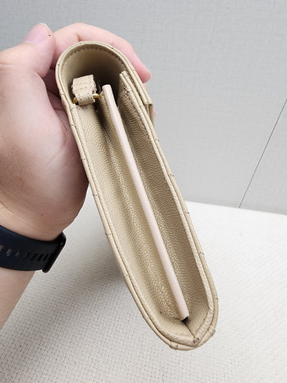 YSL Beige Envelope WOC (GHW)