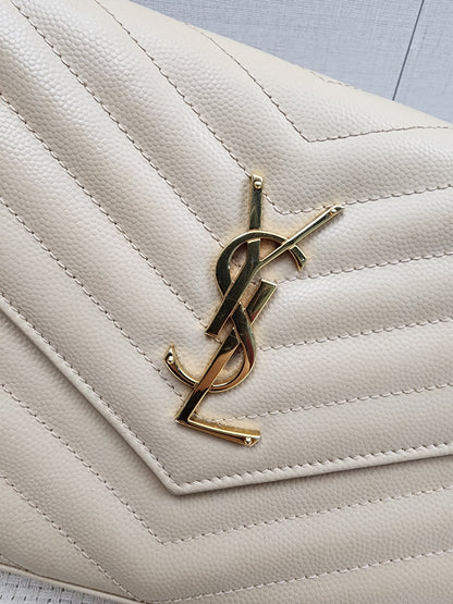 YSL Beige Envelope WOC (GHW)