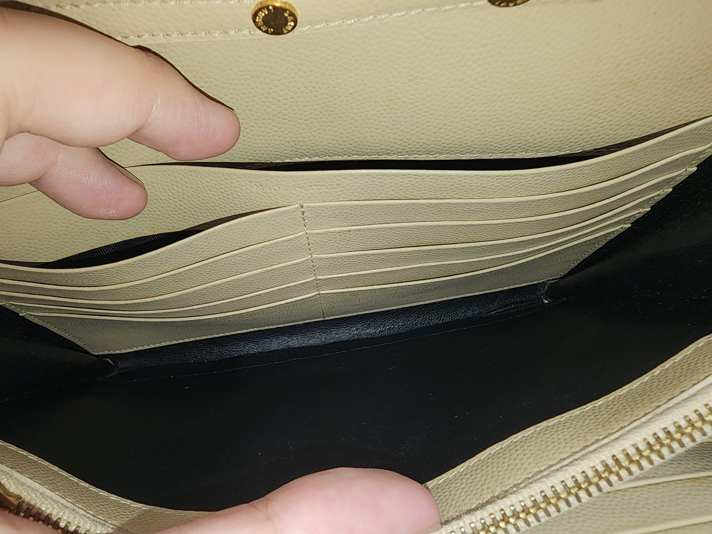 YSL Beige Envelope WOC (GHW)