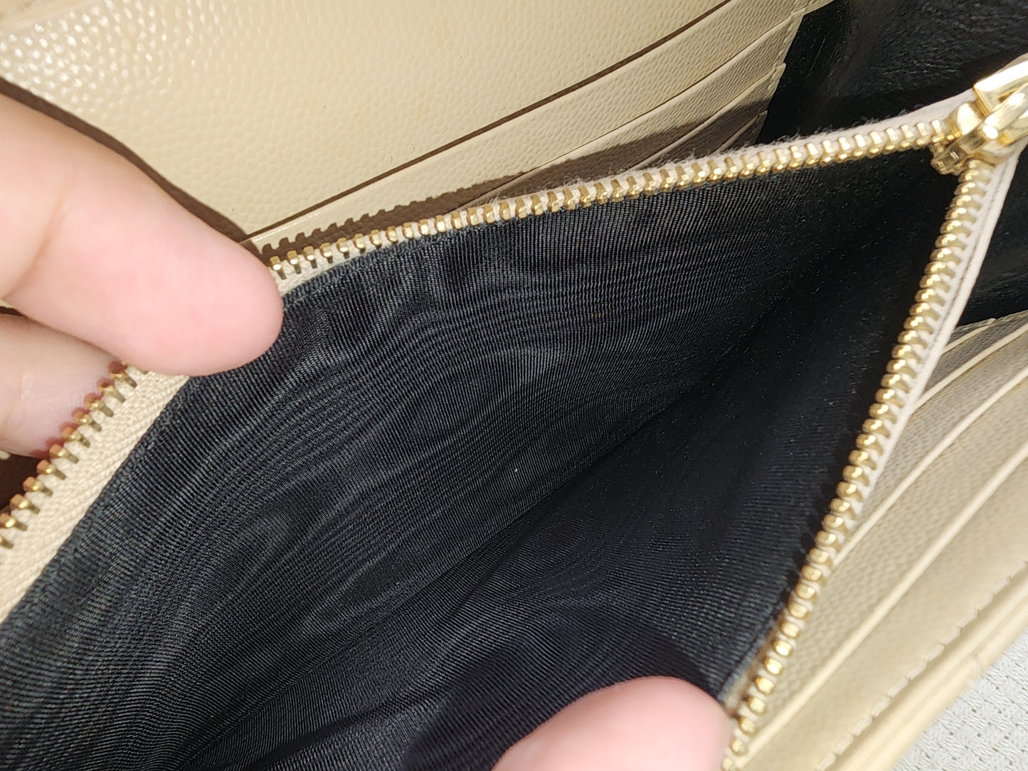 YSL Beige Envelope WOC (GHW)