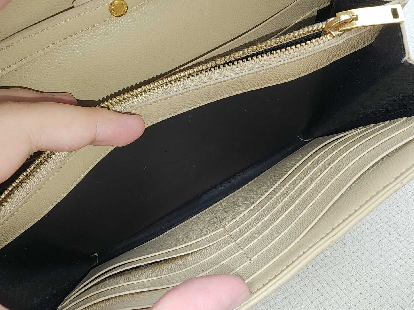 YSL Beige Envelope WOC (GHW)