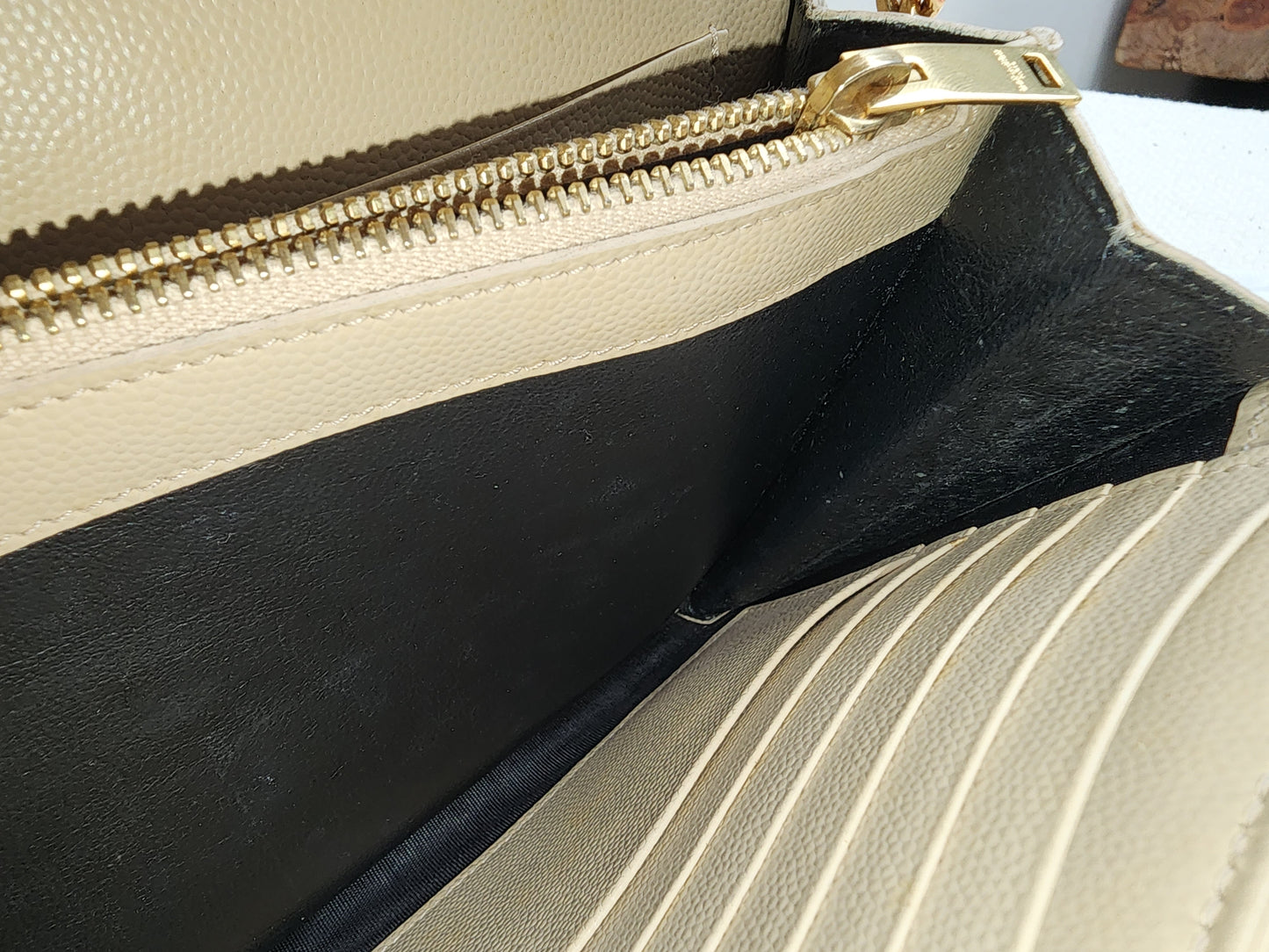 YSL Beige Envelope WOC (GHW)