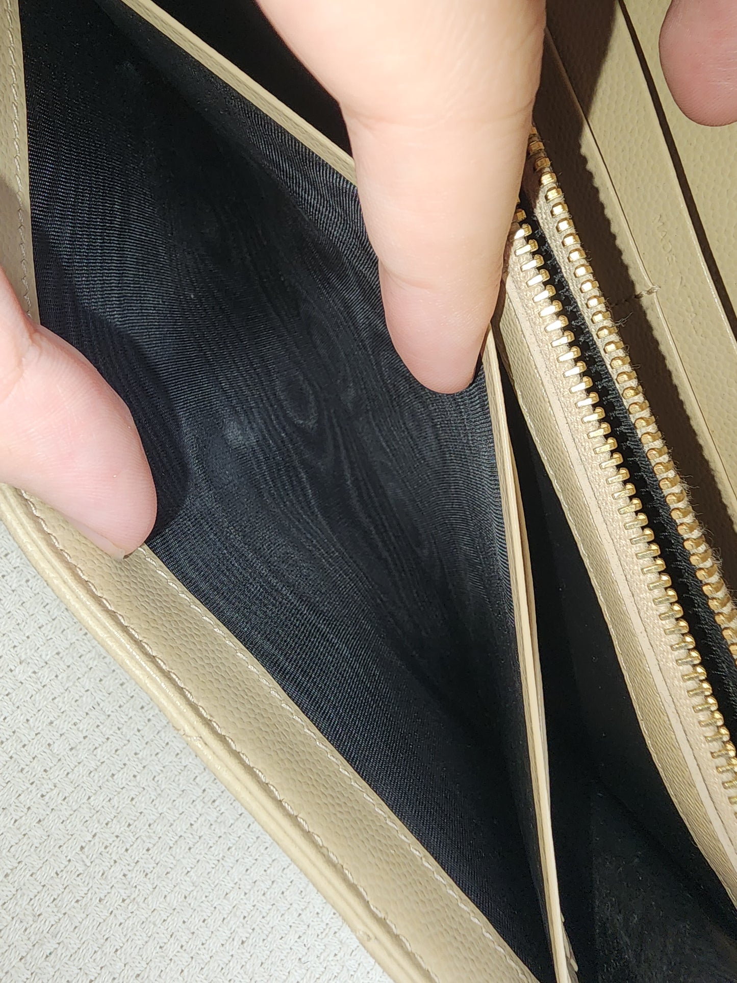 YSL Beige Envelope WOC (GHW)