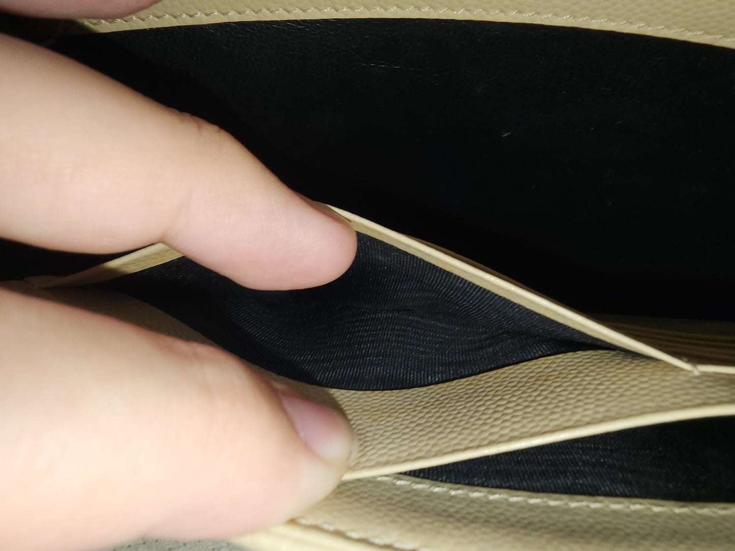 YSL Beige Envelope WOC (GHW)