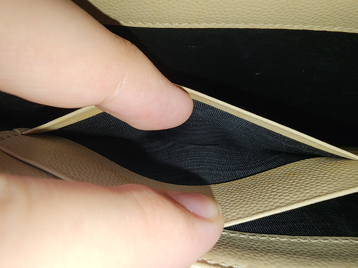 YSL Beige Envelope WOC (GHW)