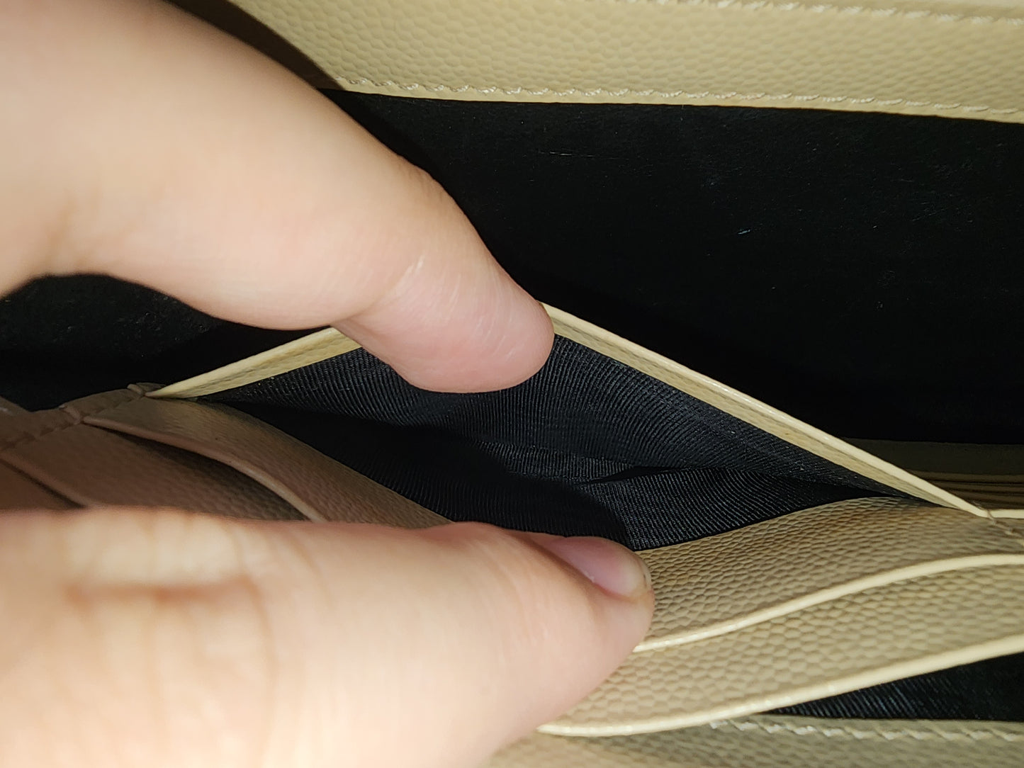 YSL Beige Envelope WOC (GHW)