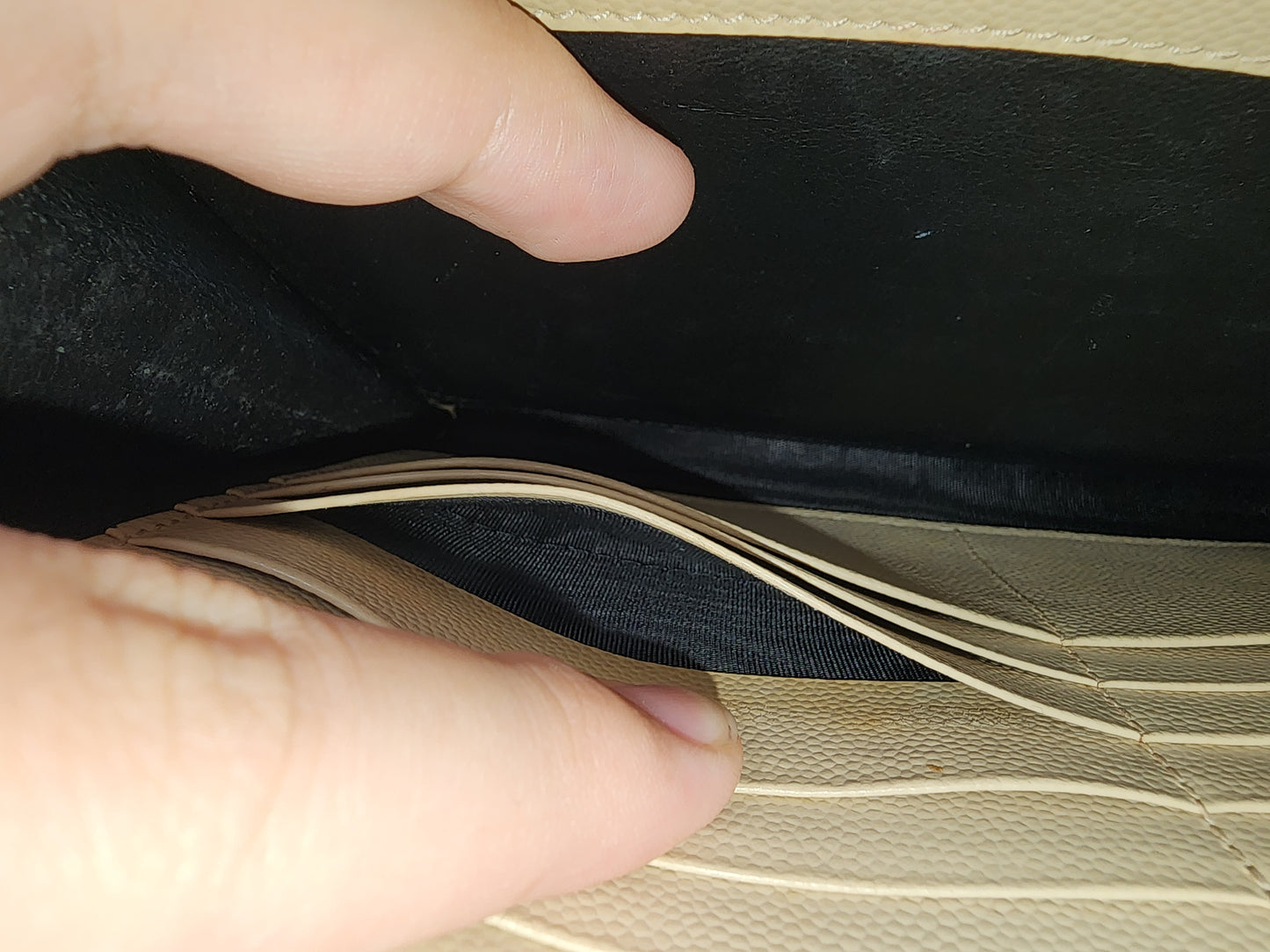 YSL Beige Envelope WOC (GHW)