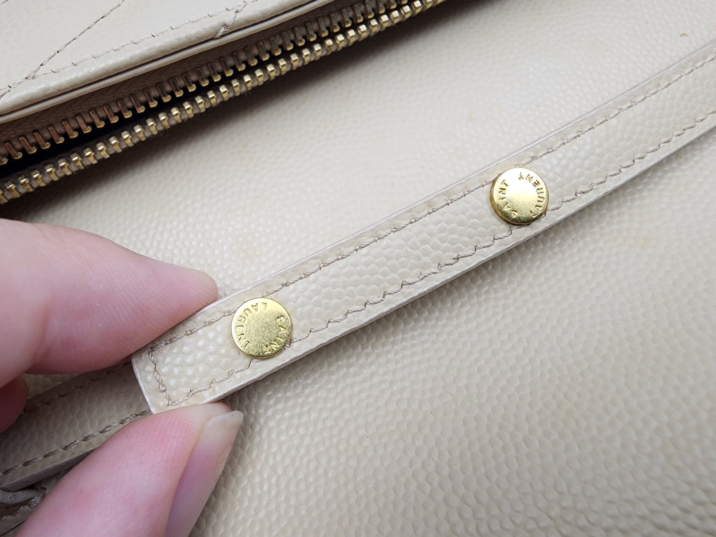 YSL Beige Envelope WOC (GHW)