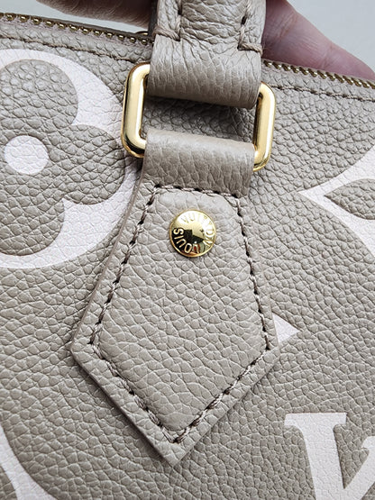 LV Tourterelle Creme Empreinte Speedy 20