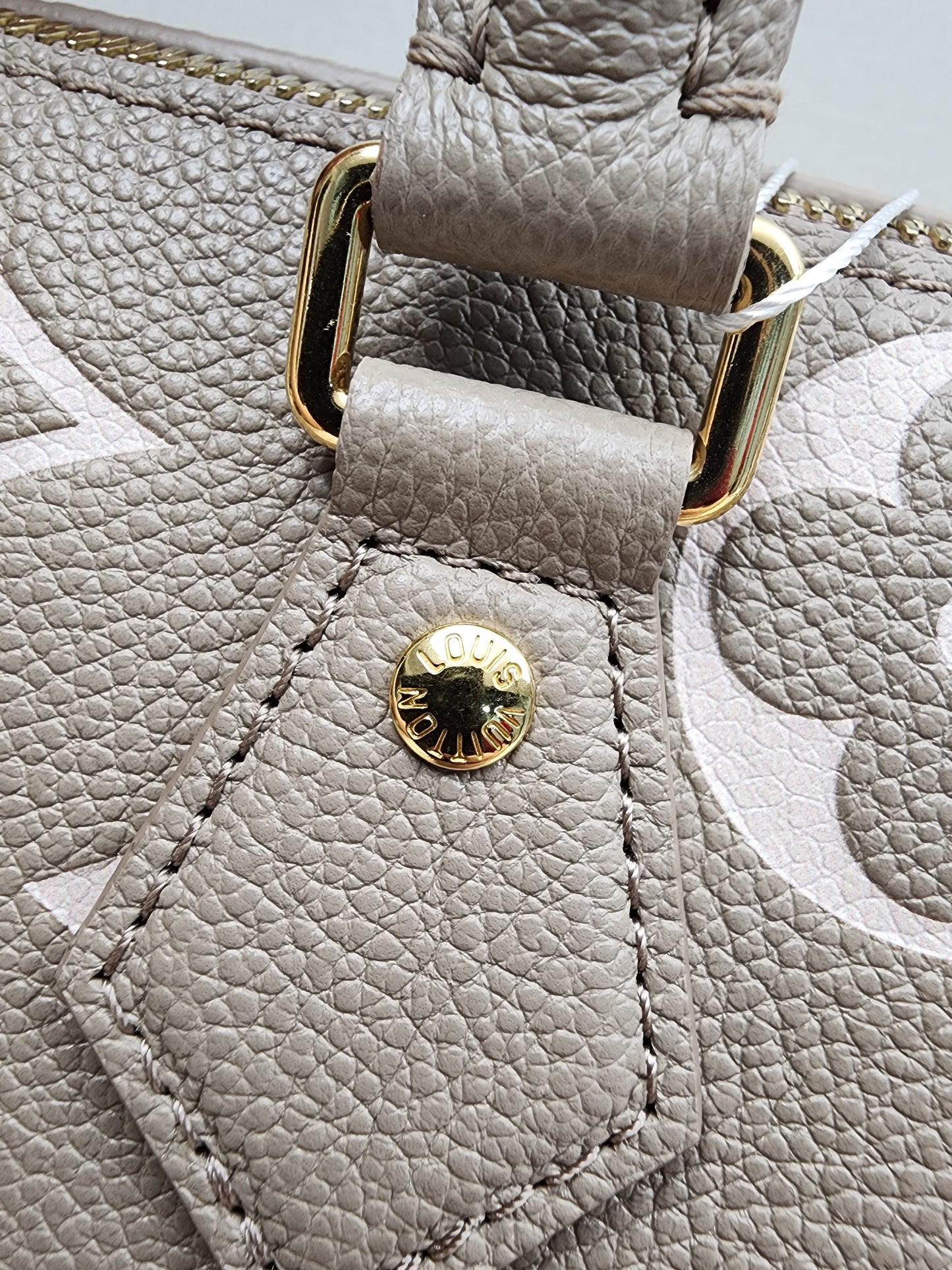 LV Tourterelle Creme Empreinte Speedy 20