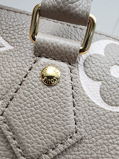 LV Tourterelle Creme Empreinte Speedy 20