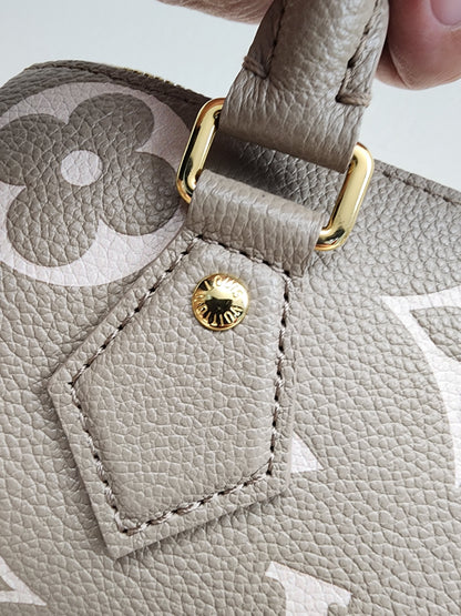 LV Tourterelle Creme Empreinte Speedy 20